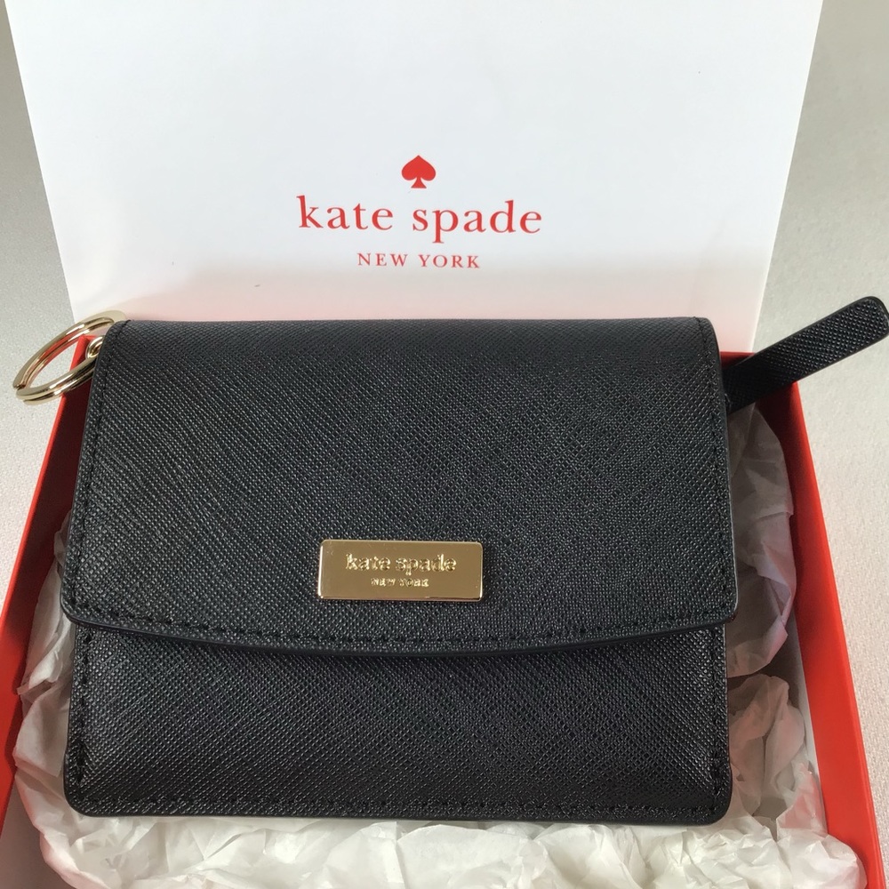 Kate Spade Petty Laurel Way Mini ID Wallet NWB